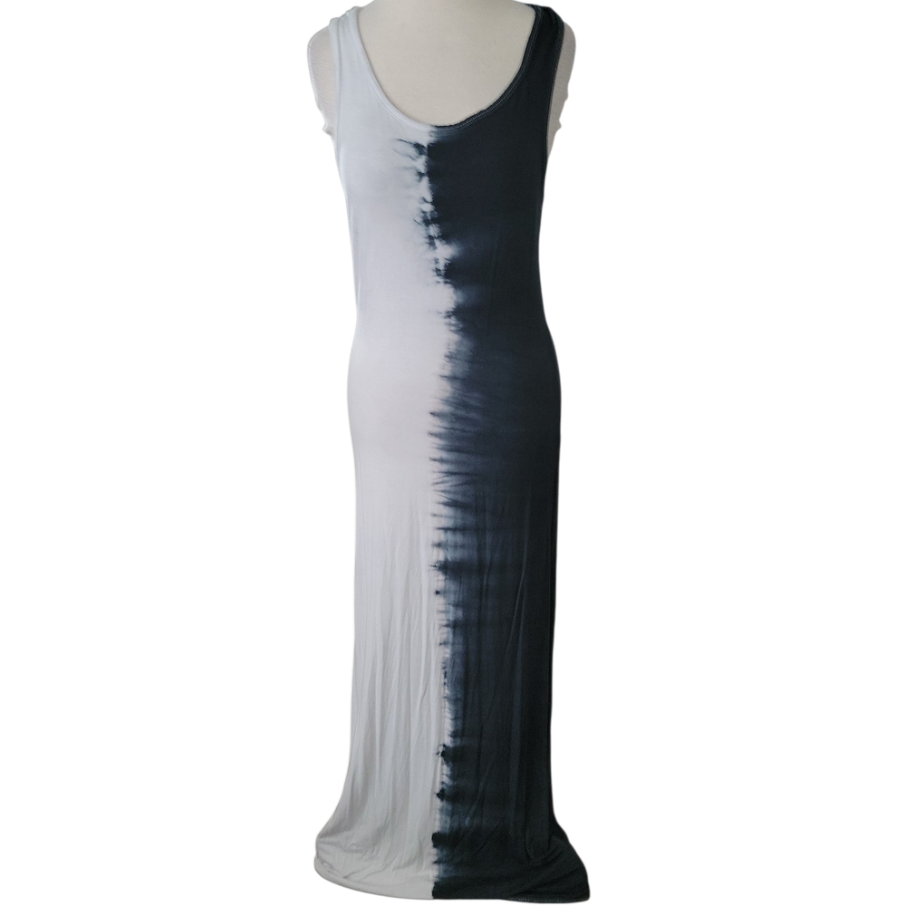 Go Couture Black and White Racer Back Maxi Dress SZ XL